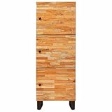 Mengtu Mango-Holz Hochschrank, 40x33,5x110 cm, Braun, 2 Regale, Modernes Design Model4018325