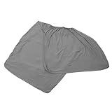 DECHOUS Sofabezug Chaise Covers Slipcover Lounge Slipcover Chaise Cover Sofa -Stuhl -schlupfabdeckungen Übergroßer Stuhlbezug Fass Stuhl Slippcovers L-förmiger Couchbezug Grey Polyester