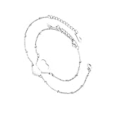 WRITWAA 2St Pfirsich herz sechseckiges Armband Charm-Armbänder Armband für Paare Schmuckzubehör für den jahrestag herzarmbänder Liebhaber Armreif Armband Rostfreier Stahl