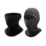 QKEPCY Outdoor Warmer Schal Fleece Skimaske Shake Fleece Radfahren Winddichte Mütze Drawstring Verdickter Schal Abdeckung Geeignet für Männer und Frauen