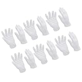 DECORNIJIA Baumwollhandschuhe Xl Weiß Verdickt Atmungsaktiv Arbeitshandschuhe Industriehandschuhe Partyhandschuhe für Garten Reinigung und Inspektion