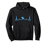 Snowboarder Herzschlag Snowboarden Herzlinie Schnee Geschenk Pullover Hoodie