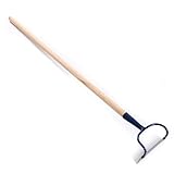 Gartenwerkzeuge Handgeräte Hacke Gartenhacke Unkrauthacke Handjäter mit Holzstiel (Hacke mit Bügel und Stiel)
