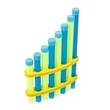 Mikinona DIY Panflöte Musikinstrument Musikspielzeug Kreatives Bastelset für Frühe und Kindliche Fantasie Stabiles Material Flöte für Schüler