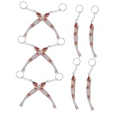 Ipetboom 10 Stk. Simulierter Silberfisch trockener Schlüsselbund Schlüsselbund für die Tasche Cartoon -Schlüsselbund Schlüsselanhänger-Zubehör Kawaii Keychains Schlüsselbundringe PVC