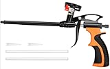 PU Schaumpistole, Bauschaumpistole mit Teflonbeschichtete, Schaumpistolen mit Langlebiger Kupferspitze und Ventil, Leicht zu Reinigen Foam Gun für Abdichten, Füllen und Dämmen