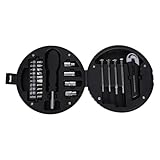 JOINPAYA 20 Stück Reifen Werkzeugset mit Autoreifenförmigem Koffer Reparatur Handwerkzeug für Heimwerker und Fachpersonal Multifunktional und Übersichtlich für Fahrradreifenpflege