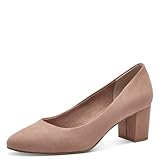 MARCO TOZZI Damen Pumps mit Blockabsatz Elegant, Rosa (Nude), 39 EU