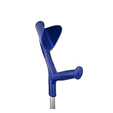 Krücke, Höhenverstellbar, ergonomische Manschette, Aluminium, Blau, Evolution Fun