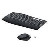 Logitech MK850 Performance Kabelloses Tastatur-Maus-Set, Bluetooth, 2.4 GHz Verbindung via USB-Empfänger, 24 bis 36-Monate Akkuleistung, Handballenauflage, Deutsches QWERTZ-Layout, Schwarz