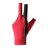 Billard-Pool-Handschuhe, 3-Finger-Profi-Pool-Handschuh, rutschfest, elastisch, schnell trocknend, atmungsaktiv, Billard-Handschuhe, Snoker-Queue für Billard-Zubehör