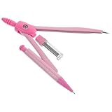 FOMIYES Metall Zirkel Satz für Schüler Präziser Kreiszeichner aus Robustem Metall Verstellbarer Zeichenzirkel In Pink für Mathematik Kunst und Technisches Zeichnen