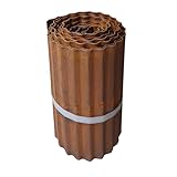 Sghtil Gartenumrandung | Rasenkante, flexibler Metallzaun mit gewelltem Design, 10 m, für Wand, Terrasse, Allee, Garten, Pool im Freien