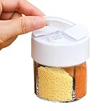 4-in-1-Gewürzgläser, 4-in-1-Gewürzstreuer, Transparente Gewürzgläser für die Küche, Multifunktionaler Küchenaufbewahrungs-Gewürzhalter für Zuhause, Restaurant, Camping, Reisen, Kochen, Grillen, Gewürz