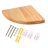 PRETYZOOM Eckwandregal Holzregal Wandablage Holzablage wohnaccessoires Multifunktionales Regal Eckregal Holz Regale zur Wandmontage schwebendes Bücherregal Wandregale aus Holz hölzern Khaki