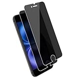 Carantee Sichtschutz für Panzerglas für iPhone 6/6s/7/8/SE 2020 Schutzfolie, 2 Stück Anti-spy Schutzglas Blickschutz für iPhone SE 2020 Folie, Ultra-HD Privacy für iPhone 8 Anti-Spähen Privatsphäre