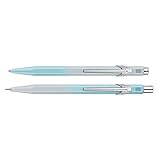 Caran d’Ache Set 849 Kugelschreiber und Minenhalter in der Farbe Blue Lagoon, Sonderedition, 8490.704