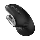 Ewent Ergonomische kabellose Maus, Maus vertikaler Griff, kabellos, optische Maus mit 6 Tasten mit Ein/Aus-Schalter, 3 einstellbare DPI, USB-Empfänger, Maus für PC, Laptop, iPad, Windows, Android, Mac