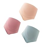 LIFKOME Umstandshöschen 3Er Set XL Aus Baumwolle Mit Hoher Taille Elastische Umstandsunterwäsche Für Schwangere Bauchstütze Komfortabel Atmungsaktiv