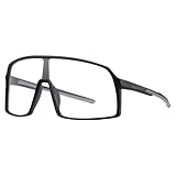 Sportbrille Unisex photochromatische Sonnenbrille Winddichte Sportbrille für Damen und Herren mit UV-Schutz für Radfahren, Motorrad und