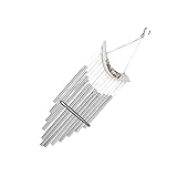 CAXUSD 1 Stück Windspiele bunt Decke drinnen Aluminium Tür wandverkleidung wanddeckoration Klangspiel Kinderzimmer Dekoration Garden Decoration terassendeko Windglocken Anhängerdekor