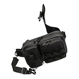 ZEPFJHE Großkapazität Fischerei Zweikämpfe Taschen Multifunktional Mehrschichtiger Beutel Wasserdichtes Camping Camping Taillenpackung Fahrrad Außenbeutel