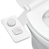 Bidet Aufsatz, Nichtelektrischer Bidet Aufsatz Für Toilette, Bidet Einsatz Toilette mit Einziehbare Selbstreinigende Doppeldüsen