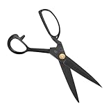HEALSOPTHY 1 Stück Schneiderschere Professionelle Nähschere Mehrzweckschere Diy Schere Nähen Stickschere Stoffschere Nähwerkzeug Nähschere Aus Metall Fadenschere Black Manganstahl