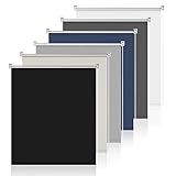 Verdunklungsrollo ohne Bohren Rollos für Fenster Verdunkelung Schwarz B40 x H170 cm Thermorollo Innenrollo Klemmrollo Sonnenschutzrollo innen