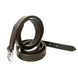 Pferdelinis Steigbügelriemen aus Leder schwarz, braun passend für englische Sättel Steigbügelriemen Länge 120cm - 160cm (Braun, 140 cm)