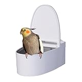 Vogeltoilette Für Haustiervögel | Wandmontage Vogel Toilette Für Stubenreinheit,Kleinen & Mittleren Vogelarten Für Unzertrennliche, Nymphensittiche, Wellensittiche