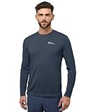 Jack Wolfskin Herren Vonnan Ls M T-Shirt, Midnight Sky, XL EU