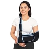 Armschlinge für Damen und Herren Arm-Schlinge mit verstellbarem Schultergurt Weiche und atmungsaktive Mesh-Unterstützung für Armstütze gebrochene Arme Schulterluxation und Ellbogenverletzungen