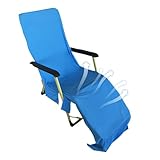 Strandstuhl-Handtuchbezug – Mikrofaser-Poolstuhl-Handtuch, Terrassen-Liege, weich, saugfähig, Pool-Seitenloungestuhl-Abdeckung für Outdoor-Strandkorb, Spa, Deck, Reisen, Resort