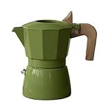 BaYuYPOO Herdplatte Espresso und Kaffeemaschine, Mokkakanne für italienisches und kubanisches Café-Brauen, Greca-Kaffeemaschine, perfekt für reichhaltigen aromatischen Espresso, ergibt bis zu 6