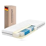 Ravensberger Matratzen Tonnentaschenfederkernmatratze Ortho-Spring - Härtegrad H3, mittelfest - 90 x 200 cm, Höhe 19 cm - 7-Zonen - Oeko-TEX® Standard 100 Zertifiziert