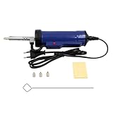LIFKICH Elektrische Entlötpumpe mit Edelstahlgehäuse und Eingebautem Heizelement Starke Vakuumpumpe zum Schnellen Absaugen von Lötzinn Handlich und Langlebig für Elektronikreparatur und