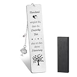 Geschenke für Frauen Lesezeichen Metall, Lesezeichen personalisiert, Positive Geschenke Weihnachtsgeschenke, Ruhestand Geschenk Mutmacher Geschenk für Mutter Freundin Ehefrau Studenten