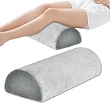Nicoone Halbmond-Memory-Schaum-Kissen, Nackenrolle für Beine, Knie, unteren Rücken – Beinerhöhungskissen für Seiten- und Rückenschläfer, Nacken, Beine, Knie und Taille