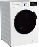 Beko WDW75141Steam1 Waschtrockner/ Wasserkondensation/ schwarze XL-Tür/ Bluetooth/ Dampffunktion/ Nachlegefunktion/ Watersafe/ 7 kg Waschen, 4 kg Trocknen
