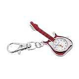 PACKOVE Uhr Mit Gitarrenschnalle Gitarrenanhänger Anhänger in Gitarrenform Schlüsselanhänger-Uhr Süßer Schlüsselanhänger Gitarrenuhr Ansteckuhr Hängende Uhr Gitarren-hängeornament Quarz