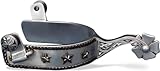 Colorado Saddlery The Three Star Sporen für Herren – Edelstahl, stilvolle Stiefelsporen mit 2,5 cm Kleeblatt-Rowels – perfekt für Trail-Reiten, Pferdezaumzeug, Outfitting – wird paarweise geliefert