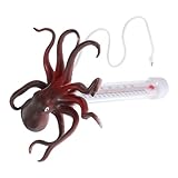 Gadpiparty Schwimmendes Poolthermometer Oktopusform Großes Display Schnelle Präzise Wassertemperaturanzeige für Schwimmbäder Badebecken Spas und Aquarien Vielseitig und Tragbar