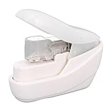 Jeanoko Heftklammerloser, Kompakter, Tragbarer Hefter ohne Heftklammern für das Büro, die Schule und zu Hause, Sicherer Papierzerkleinerungsmechanismus, 4 Blatt Kapazität für Kleine Dokumentenstapel