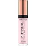 Catrice Plump It Up Lip Booster 020 No Fake Love, glänzender Lippenbooster in sanften Nude-Ton, aufpolsternder Effekt, kühlend, vegan, 3,5 ml