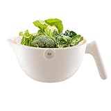 Colsola per cucina -fior rotary 2 in 1 e set di ciota per frutta e vegetare | lavare e scaricare il gadget da cucina facile di pulizia dei cibo per prepari dei pasti