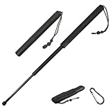 GlamRove Teleskop Wanderstock Set – Verstellbarer Trekkingstock aus PVC mit Gummigriff, rutschfest & robust – inkl. Schutzhülle & Karabiner – ideal für Wandern, Trekking, Camping & Skifahren