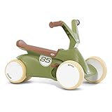 Berg GO² 2in1 Rutschauto Retro Grün | Rutscher und Laufrad, Kinderrutscher, Kinderauto mit Ausklappbare Pedale, Pedal-Gokart, Kinderspielzeug geeignet für Kinder im Alter von 10-30 Monaten, Groß
