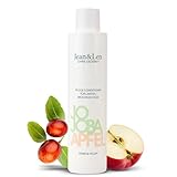 Jean & Len Conditioner Pflege Jojoba & Apfel, pflegt lange und brüchige Haarspitzen, entwirrt Knoten und sorgt für bessere Kämmbarkeit, Spülung mit Apfel Duft, ohne Parabene & Silikone, vegan, 300 ml