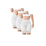 3er Pack Spitze Anti Scheuern 1/2 Unterhose für unter Kleider Nahtlos Hohe Taille Frauen Panties Hotpants Damenunterhosen Unterwäsche Boxershorts für Yoga Fitness Täglich Tragen